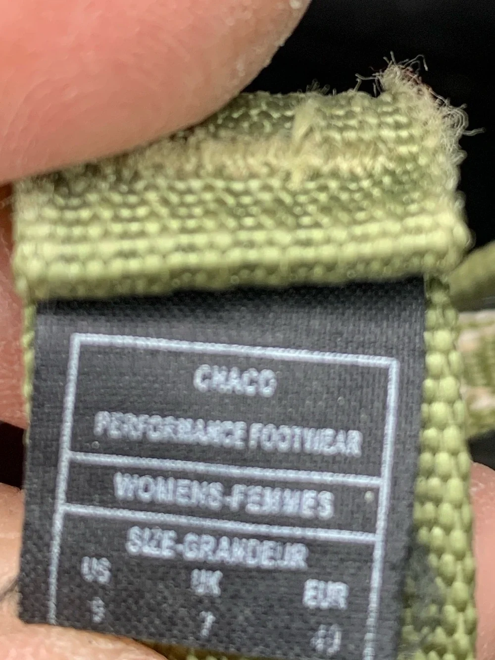 Chaco Olive/Green Patterned Strappy Sandals